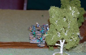 2 Section advancing to the grove