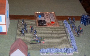 Moving into position for their assault